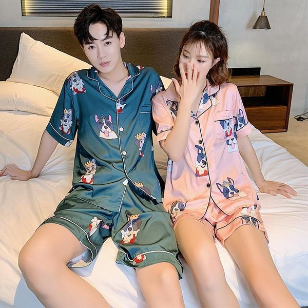 lovers pyjamas short sleeves silk women sleepwear satin pajama sets cartoon dog pajamas for pijama mujer xxxl, Black;red
lovers pyjamas short sleeves silk women sleepwear satin pajama sets cartoon dog pajamas for pijama mujer xxxl, Black;red