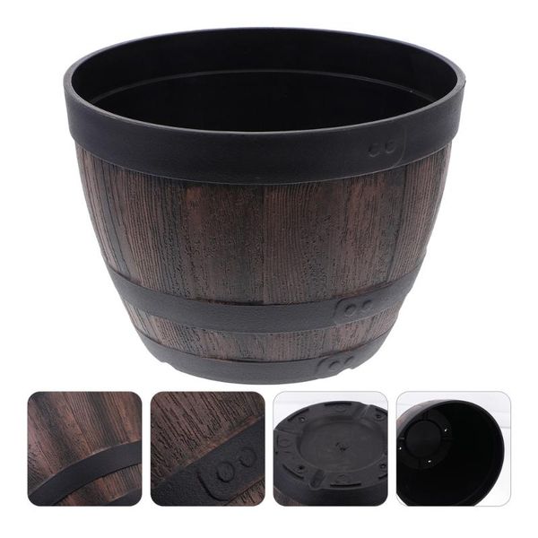 planters & pots 1pc creative retro bucket flowerpot lotus for garden (coffee) 
planters & pots 1pc creative retro bucket flowerpot lotus for garden (coffee)