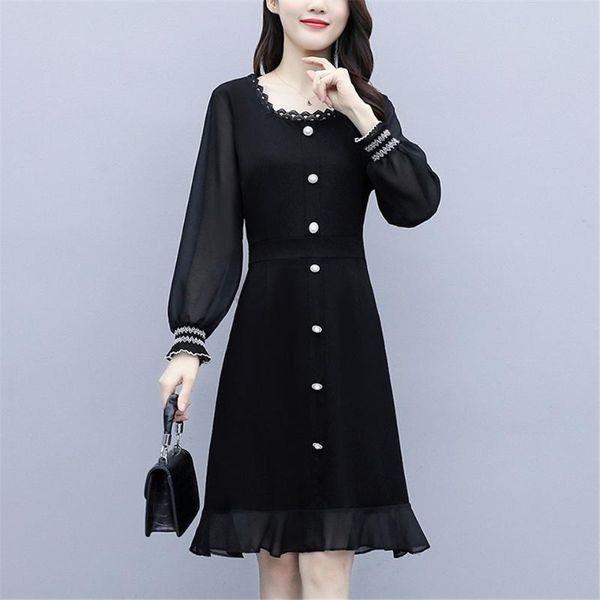 casual dresses autumn winter chiffon splice dress women fashion bottoming elegant party vestidos, Black;gray
casual dresses autumn winter chiffon splice dress women fashion bottoming elegant party vestidos, Black;gray