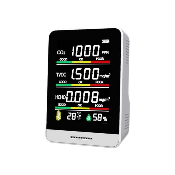 gas analyzers portable mini c02 detector digital temperature and humidity sensor tvoc formaldehyde household air quality
gas analyzers portable mini c02 detector digital temperature and humidity sensor tvoc formaldehyde household air quality