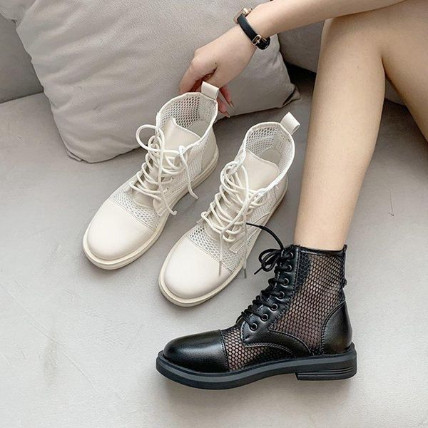 breathable platform summer boots lace-up hollow out thick sole women back beige zipper height increasing shoes woman, Black
breathable platform summer boots lace-up hollow out thick sole women back beige zipper height increasing shoes woman, Black