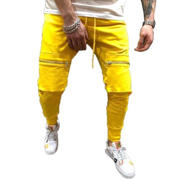 men's pants 60% men solid color big pockets patchwork hip hop long jogging sports trousers, Black
men's pants 60% men solid color big pockets patchwork hip hop long jogging sports trousers, Black