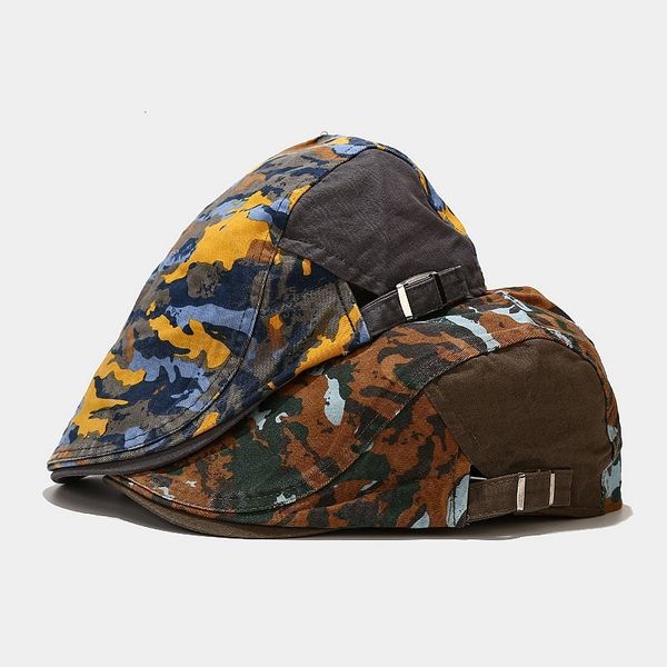 ins cotton camouflage beret men's and women's casual cap british forward hat hip hop hat, Blue;gray
ins cotton camouflage beret men's and women's casual cap british forward hat hip hop hat, Blue;gray