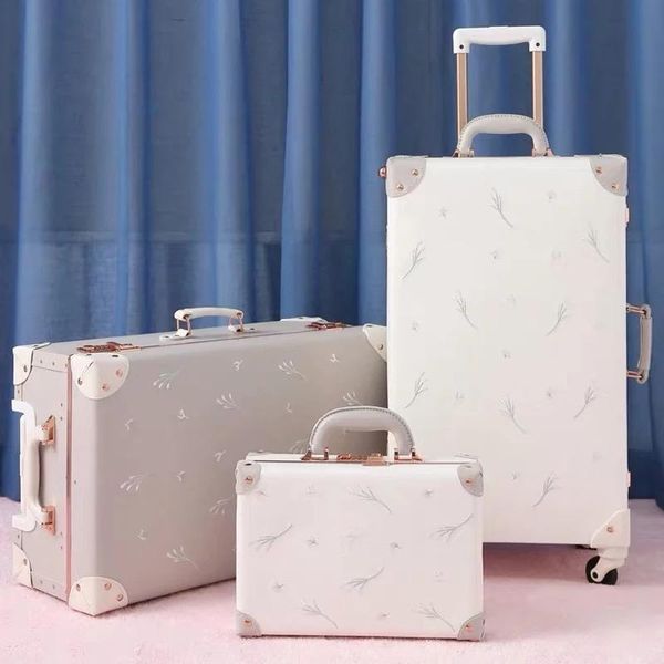 suitcases handmade fashion trolley luggage net red password retro travel suitcase small fresh case boarding bag 20/24/26 valise
suitcases handmade fashion trolley luggage net red password retro travel suitcase small fresh case boarding bag 20/24/26 valise