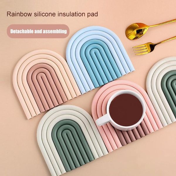 mats & pads nordic style cup coster silicone removable rainbow mat insulation plate non slip placemat home decor kitchen accessories
mats & pads nordic style cup coster silicone removable rainbow mat insulation plate non slip placemat home decor kitchen accessories