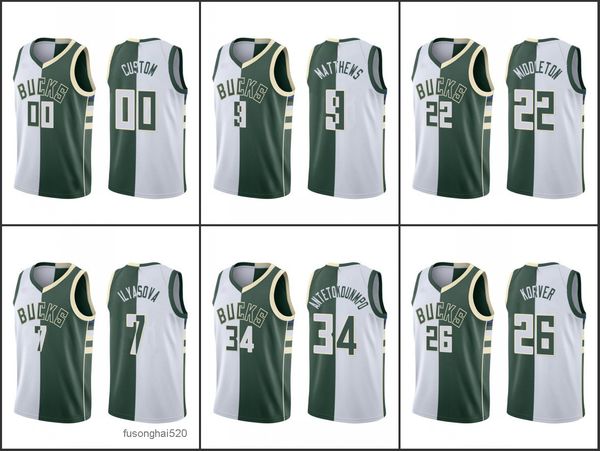 printed custom milwaukeebucksmen giannis antetokounmpo khris middleton kyle korver ersan ilyasova george hill custom split white green jerse, Black
printed custom milwaukeebucksmen giannis antetokounmpo khris middleton kyle korver ersan ilyasova george hill custom split white green jerse, Black