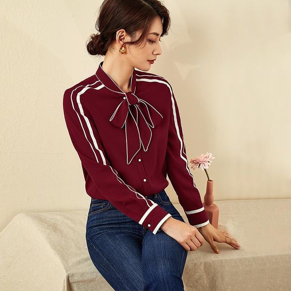 women's knits & tees shirt design sense niche 2021 spring and autumn bow western style chiffon loose long sleeve ol top, White
women's knits & tees shirt design sense niche 2021 spring and autumn bow western style chiffon loose long sleeve ol top, White