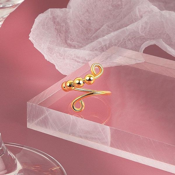cluster rings real 925 sterling silver chain gold color personality adjustable ring fine jewelry for women party elegant accessories, Golden;silver
cluster rings real 925 sterling silver chain gold color personality adjustable ring fine jewelry for women party elegant accessories, Golden;silver