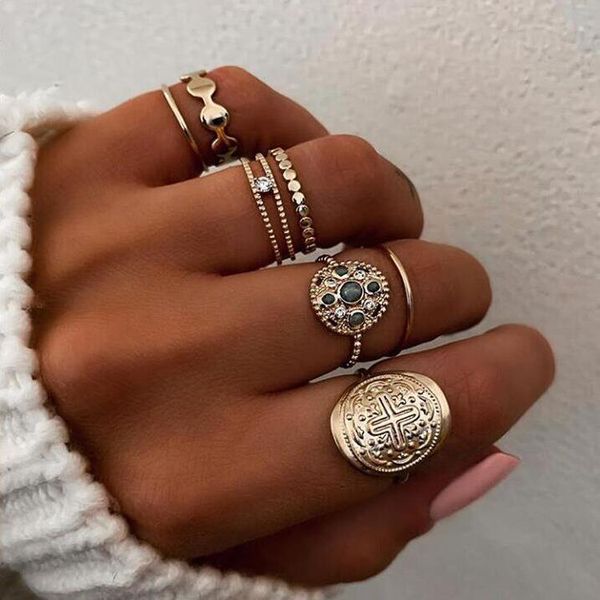 cluster rings jewelry for european and american modern women gifts with alloy rhinestone ring pattern joint combination, Golden;silver
cluster rings jewelry for european and american modern women gifts with alloy rhinestone ring pattern joint combination, Golden;silver