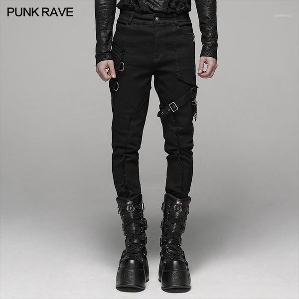 men's pants punk rave black elastic wash long gothic fashion casual motocycle party club trousers men streetwear
men's pants punk rave black elastic wash long gothic fashion casual motocycle party club trousers men streetwear