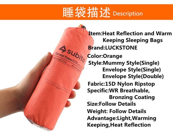 ultralight thinner envelope-typle double persons sleeping bag,with warm keeping,heat reflection functions, size 200cm*145cm bags
ultralight thinner envelope-typle double persons sleeping bag,with warm keeping,heat reflection functions, size 200cm*145cm bags