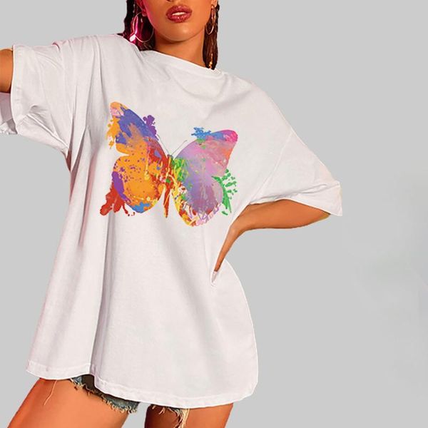 #16 t-shirts women butterfly harajuku girls simple all-match cartoon womens tshirt summer tee half sleeve basic white women's t-shi
#16 t-shirts women butterfly harajuku girls simple all-match cartoon womens tshirt summer tee half sleeve basic white women's t-shi