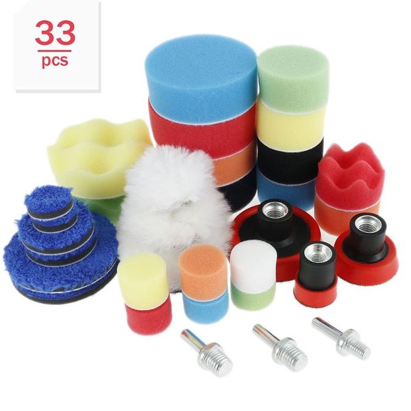 car sponge 33pcs polishing waxing wheel disc kit set 3inch m14 pad for polisher buffing auto
car sponge 33pcs polishing waxing wheel disc kit set 3inch m14 pad for polisher buffing auto