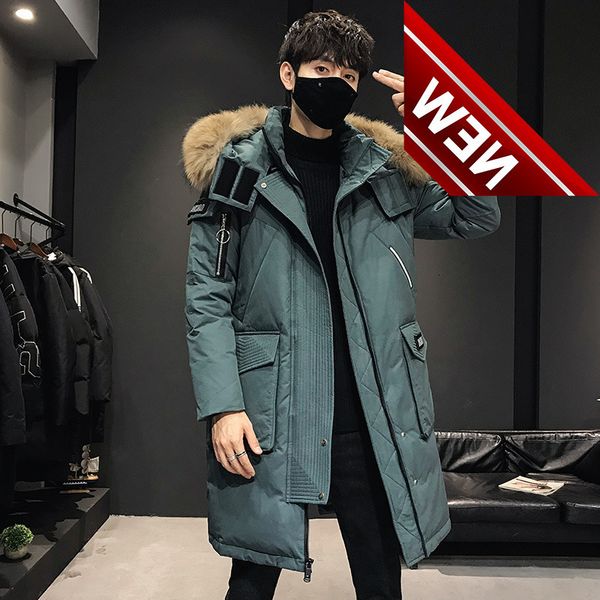 2021 fashionable coat thicken jacket men hooded warm lengthen parka white duck down hight quality male winter, Black
2021 fashionable coat thicken jacket men hooded warm lengthen parka white duck down hight quality male winter, Black