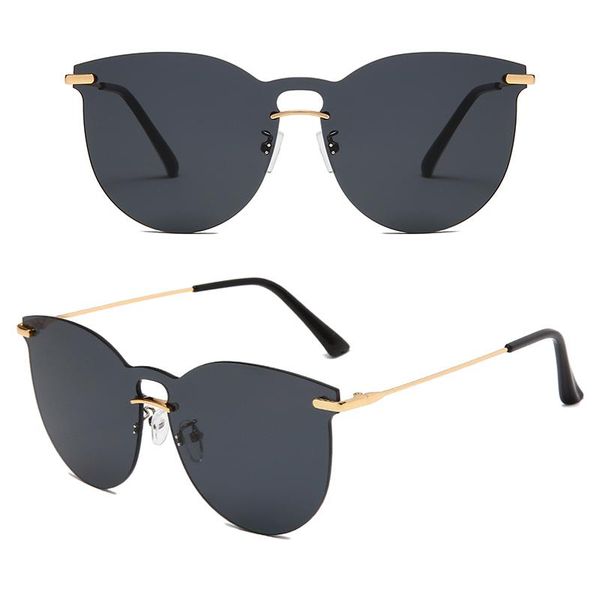 sunglasses luxury fashion round cat eye women rimless wave butterfly sun glasses metal shades for vintage eyewear uv400, White;black
sunglasses luxury fashion round cat eye women rimless wave butterfly sun glasses metal shades for vintage eyewear uv400, White;black
