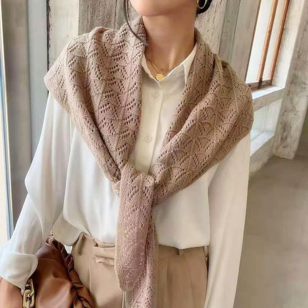 scarves cn small fan knitted shawl women's office net red air conditioning room with thin spring and autumn shoulder triangular scarf, Blue;gray
scarves cn small fan knitted shawl women's office net red air conditioning room with thin spring and autumn shoulder triangular scarf, Blue;gray