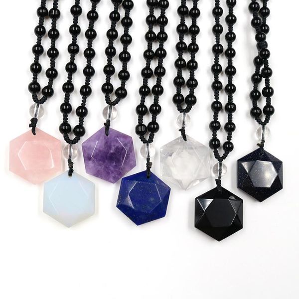 pendant necklaces fysl handmade weave hexagram star many colors stone long beads chain necklace transfer lucky gift jewelry, Silver
pendant necklaces fysl handmade weave hexagram star many colors stone long beads chain necklace transfer lucky gift jewelry, Silver