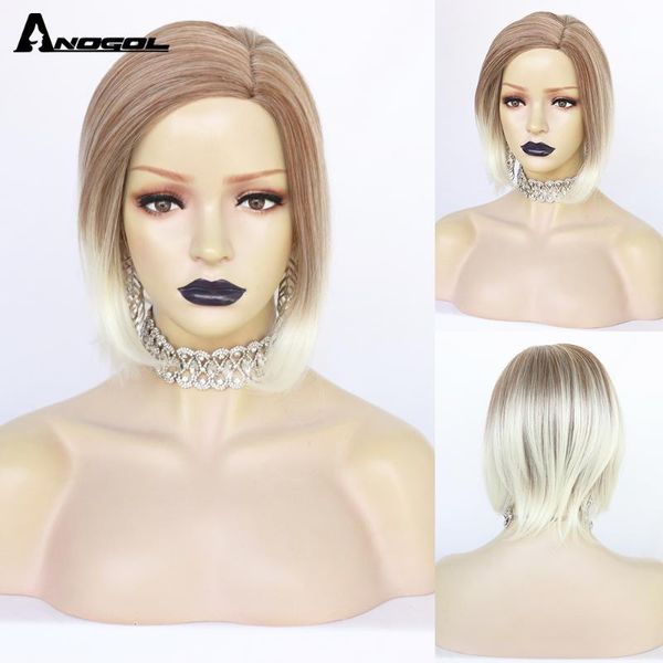 anogol blonde ombre wigs red brown synthetic hair for women natural bob with bangs heat resistant cosplay wig cute, Black
anogol blonde ombre wigs red brown synthetic hair for women natural bob with bangs heat resistant cosplay wig cute, Black