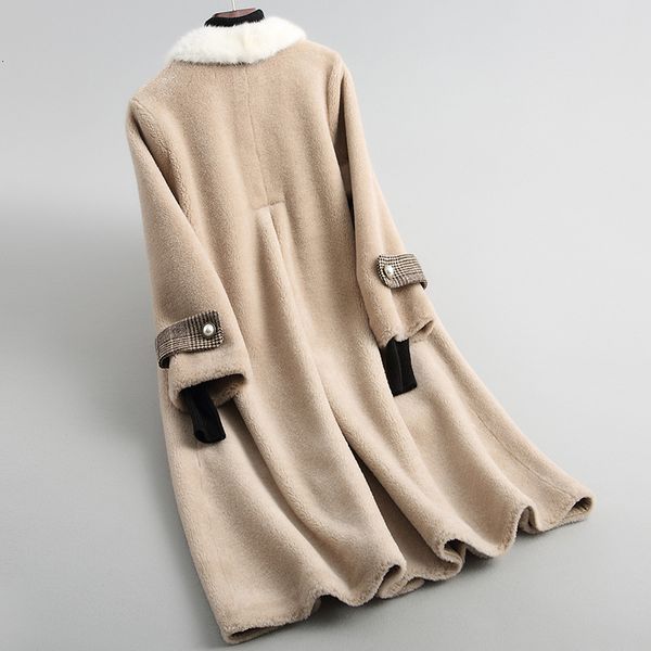 streetwear real fur collar wool jacket autumn winter coat women clothes korean vintage suede lining 3303, Black
streetwear real fur collar wool jacket autumn winter coat women clothes korean vintage suede lining 3303, Black