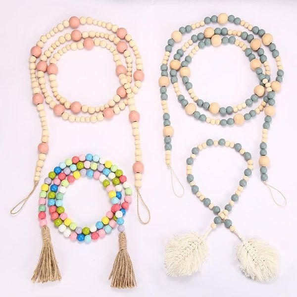 candy color wood bead string decor pendant creative hemp rope tassel beads nordic countryside style home decoration
candy color wood bead string decor pendant creative hemp rope tassel beads nordic countryside style home decoration