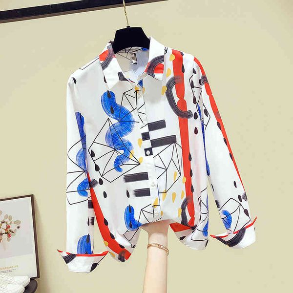 fashion colorful scrawl shirts autumn women's turn down collar long sleevese shirt ladies blouses a3815 210428, White
fashion colorful scrawl shirts autumn women's turn down collar long sleevese shirt ladies blouses a3815 210428, White