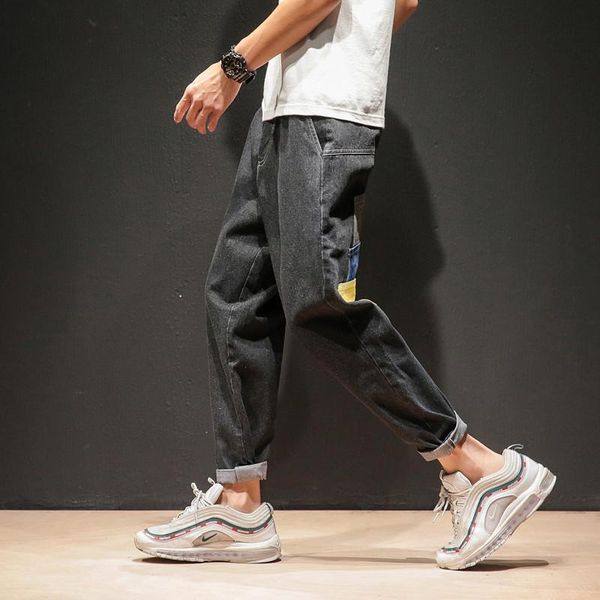 summer jeans men fashion contrast color casual denim pants man streetwear trend wild hip hop loose trousers male clothes men's, Blue
summer jeans men fashion contrast color casual denim pants man streetwear trend wild hip hop loose trousers male clothes men's, Blue