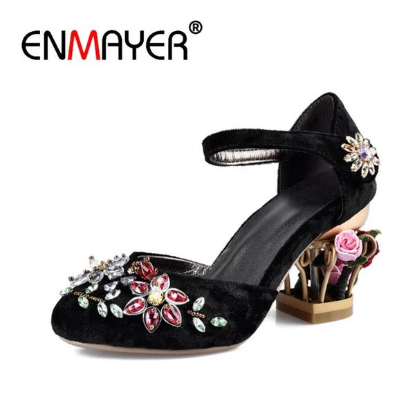 dress shoes enmayer fashion bling crystal flower women pumps bird cage heels ladies party wedding woman luxury noble cr836, Black
dress shoes enmayer fashion bling crystal flower women pumps bird cage heels ladies party wedding woman luxury noble cr836, Black