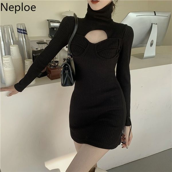 neploe lady chic dresses hollow out knitted slim fit mini dress for women turtleneck long sleeve bodycon robe vestidos 210422, Black;gray
neploe lady chic dresses hollow out knitted slim fit mini dress for women turtleneck long sleeve bodycon robe vestidos 210422, Black;gray