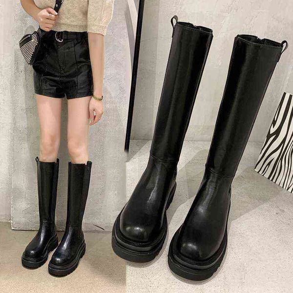 chunky platform pu leather knee high boots women shoes woman retro punk height increasing long boots lace up booties mujer 2020 y1105, Black
chunky platform pu leather knee high boots women shoes woman retro punk height increasing long boots lace up booties mujer 2020 y1105, Black