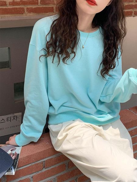 women's hoodies & sweatshirts 8candy soild colors autumn 2021 korean style women basic long sleeve thin sweatshirt womens pullovers (x2, Black
women's hoodies & sweatshirts 8candy soild colors autumn 2021 korean style women basic long sleeve thin sweatshirt womens pullovers (x2, Black