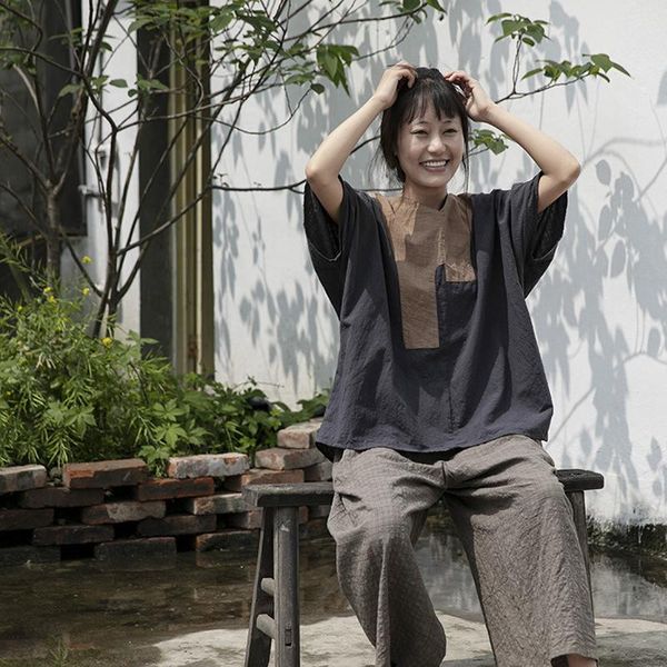 ethnic clothing summer japanese women original design cotton wide leg plaid over size pleated straight-leg cropped casual pants comfortable, Red
ethnic clothing summer japanese women original design cotton wide leg plaid over size pleated straight-leg cropped casual pants comfortable, Red