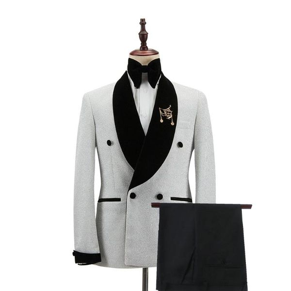 men's suits & blazers custom made slim fit mens double breasted suit shawl lapel men wedding groom tuxedos for party blazer jacket+pant, White;black
men's suits & blazers custom made slim fit mens double breasted suit shawl lapel men wedding groom tuxedos for party blazer jacket+pant, White;black