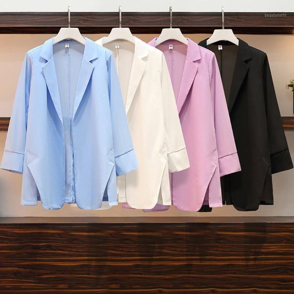 women's suits & blazers plus size blazer women autumn solid color elegant jacket korean style loose long sleeve cardigan casual clothin, White;black
women's suits & blazers plus size blazer women autumn solid color elegant jacket korean style loose long sleeve cardigan casual clothin, White;black