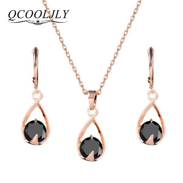 earrings & necklace qcooljly gold color water drop pendant and dangle set for bridal engagement wedding jewelry, Silver
earrings & necklace qcooljly gold color water drop pendant and dangle set for bridal engagement wedding jewelry, Silver