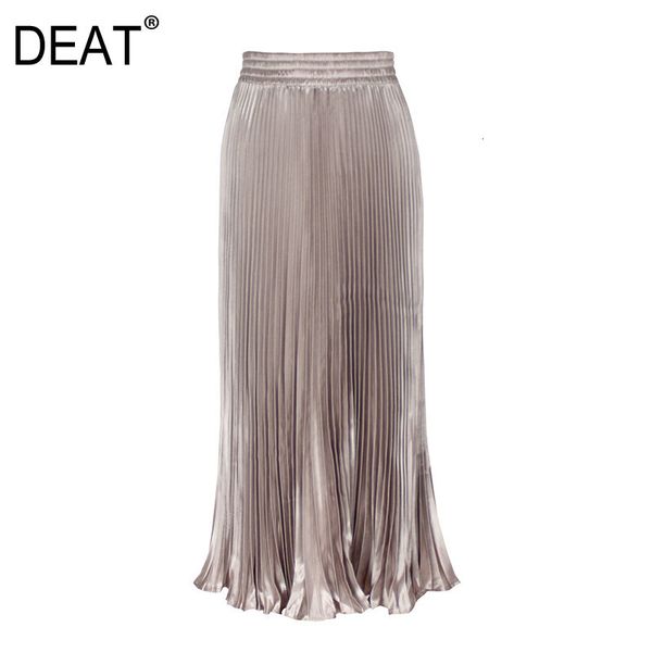 women's spring fashion trend pattern street dropped waist metal shiny pleated long organ beskirt ai518 210421, Black
women's spring fashion trend pattern street dropped waist metal shiny pleated long organ beskirt ai518 210421, Black