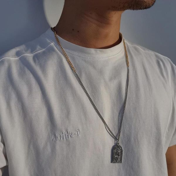 lacteo simple minimalist gold silver color splicing chain long collar necklace vintage virgin mary carved coin pendant necklaces
lacteo simple minimalist gold silver color splicing chain long collar necklace vintage virgin mary carved coin pendant necklaces