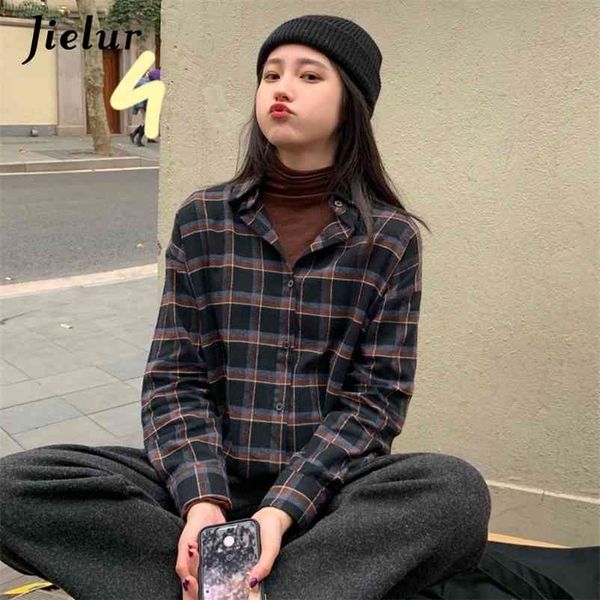 plaid shirts women loose cotton slim autumn long sleeve blusa feminina black shirt button chic ladies 210426, White
plaid shirts women loose cotton slim autumn long sleeve blusa feminina black shirt button chic ladies 210426, White