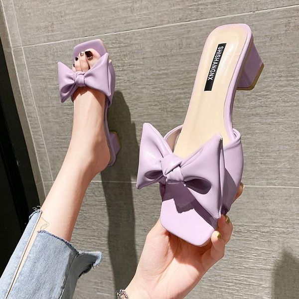 slippers summer women bowknot square toe high heel quality outdoor casual sandals fashion open sexy, Black
slippers summer women bowknot square toe high heel quality outdoor casual sandals fashion open sexy, Black