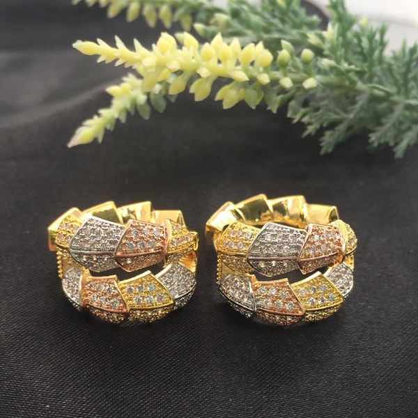 lanyika fashion jewelry simple and clear snake irregular earrings full micro inlay plated banquet gift stud, Golden;silver
lanyika fashion jewelry simple and clear snake irregular earrings full micro inlay plated banquet gift stud, Golden;silver