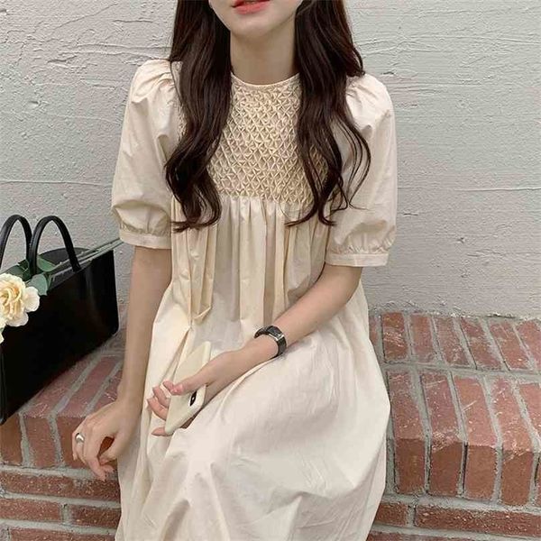 gentle retro solid elegance summer a-line sweet office lady streetwear loose brief women chic long dresses 210525, White
gentle retro solid elegance summer a-line sweet office lady streetwear loose brief women chic long dresses 210525, White