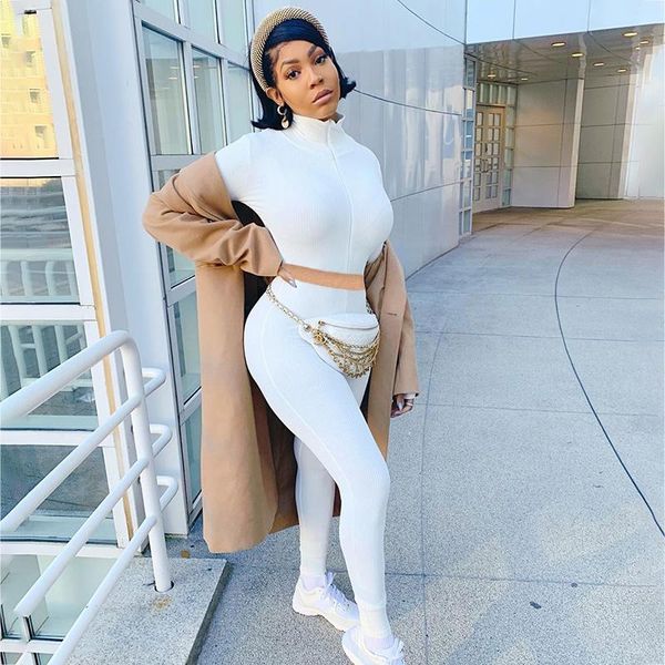 women's tracksuits lucky label knitted high stretch bodycon fitness tracksuit 2 piece set women outfits long sleeve crop leggings match, Gray
women's tracksuits lucky label knitted high stretch bodycon fitness tracksuit 2 piece set women outfits long sleeve crop leggings match, Gray