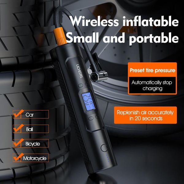 inflatable pump tire rechargeable air inflator cordless 12v 150psi portable compressor digital car tyre for bicycle ball
inflatable pump tire rechargeable air inflator cordless 12v 150psi portable compressor digital car tyre for bicycle ball