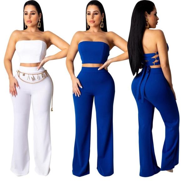 two piece dress european design strapless tank and empire long pant suit lady 2 pieces clothes set female tracksuit lcy1195, White
two piece dress european design strapless tank and empire long pant suit lady 2 pieces clothes set female tracksuit lcy1195, White