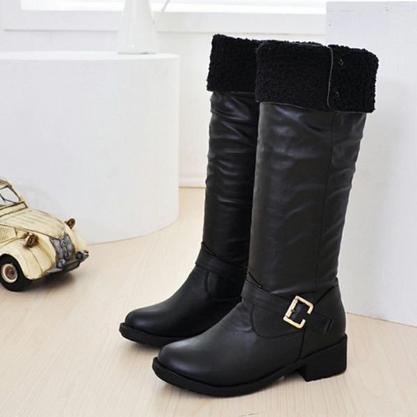 bonjomarisa the large size 43 ladies solid slip on mid calf boots women chunky heel short plush quality winter shoes woman athn, Black
bonjomarisa the large size 43 ladies solid slip on mid calf boots women chunky heel short plush quality winter shoes woman athn, Black