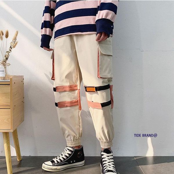 men's pants nice men hip hop pockets ankel-length male japanese streetwear trousers casual joggers, Black
men's pants nice men hip hop pockets ankel-length male japanese streetwear trousers casual joggers, Black
