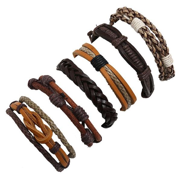 charm bracelets western style vintage punk leather bracelet/bangle diy, 6pcs/set, Golden;silver
charm bracelets western style vintage punk leather bracelet/bangle diy, 6pcs/set, Golden;silver