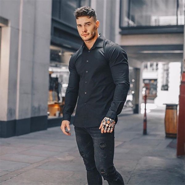 muscle training shirt repair height elastic quick drying no iron fitness long sleeve running men's shirt, Black
muscle training shirt repair height elastic quick drying no iron fitness long sleeve running men's shirt, Black