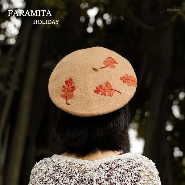faramita holiday women defoliation handmade wool felt berets 2021 kids child painter hats beret round hat caps leaves 3d, Blue;gray
faramita holiday women defoliation handmade wool felt berets 2021 kids child painter hats beret round hat caps leaves 3d, Blue;gray