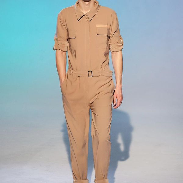 men's tracksuits autumn and winter style fashion alternative plus-size jumpsuit zipper casual pants men clot, Gray
men's tracksuits autumn and winter style fashion alternative plus-size jumpsuit zipper casual pants men clot, Gray