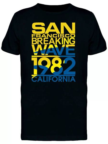San Francisco Breaking Wave Men's Tee -Image by Shutterstock, White;black
San Francisco Breaking Wave Men's Tee -Image by Shutterstock, White;black